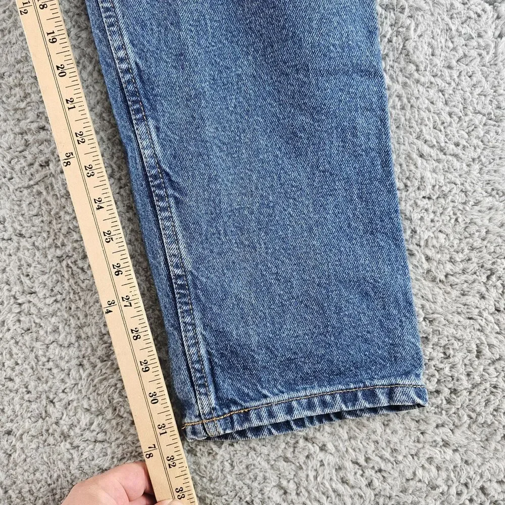 Vintage Levis 545 Jeans Mens 32x31* Blue Denim Loose Tapered Copper Tag 90s USA